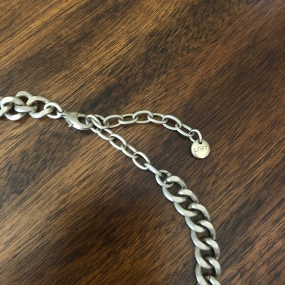 LOFT Statement Crystal Rhinestone Necklace - Picture 3 of 5